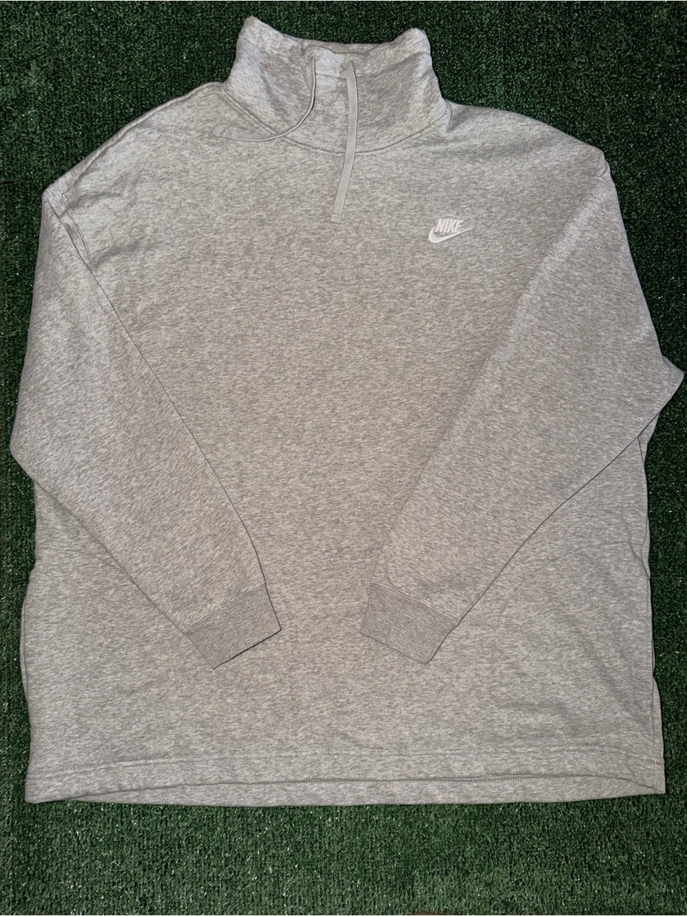 Nike Sportswear Club Fleece Women’s Oversized Mock Neck Sweatshirt Grey Sz XL